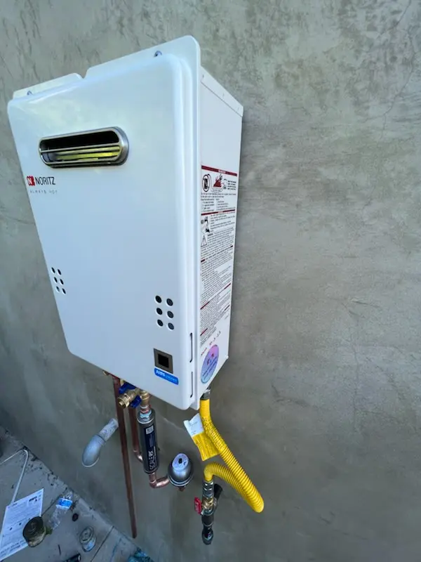 Tankless water heater installation for Craven homes